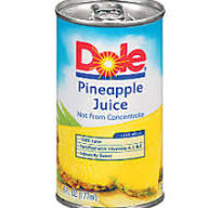 Pineapple Juice Dole 6oz / Case of 48 cans