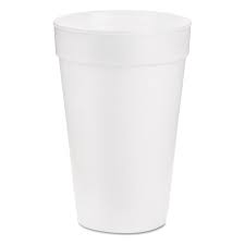 Styrofoam Cup 16oz / Sleeve of 25 cups (40 Sleeves per Case)