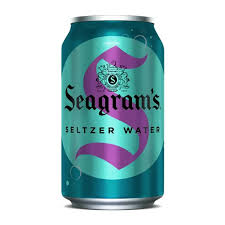 Club Soda (Seltzer) Seagrams 12oz / Case of 24 cans